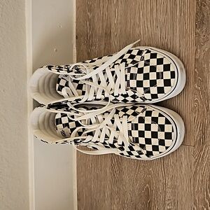 Checkered High-Top Vans
